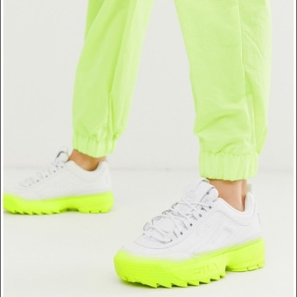 FILA Women Disruptor 2 Bright Fade White Yellow